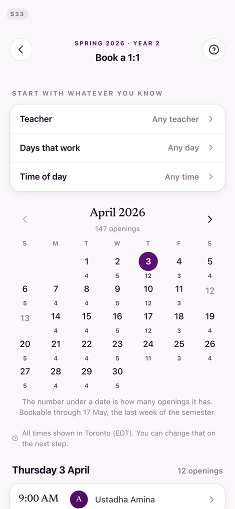 BOOK A 1:1 · BEFORE
