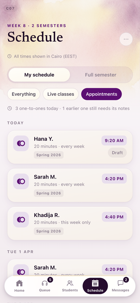 APPOINTMENTS · AFTER